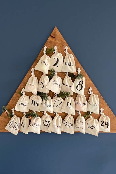How to Make a DIY Wooden Advent Calendar Easy Instructions