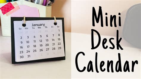 How to Make a Desk Memo Pad Calendar DIY Mini Calendar! YouTube