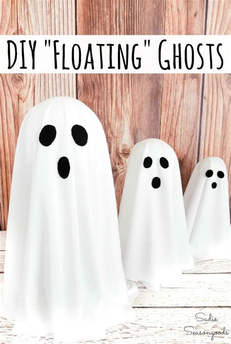 How to Make a Floating Ghost with a Metal Candlestick Diy ghost