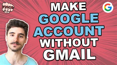 How to Make a Google Account without Gmail - YouTube