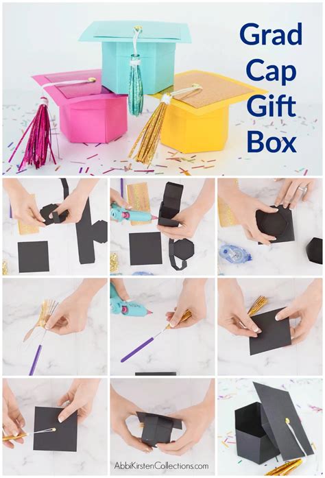 How to Make a Graduation Cap Gift Box with Free Templates in 2021