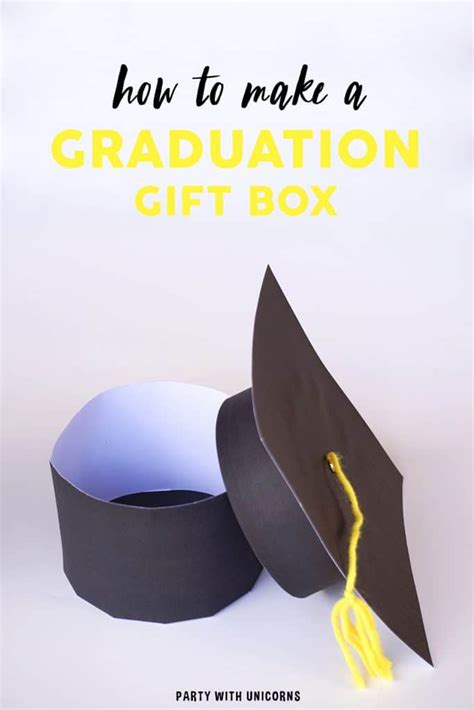 How to Make a Graduation Cap Gift Box with Free Templates in 2021 Diy