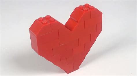 How to Make a Heart with LEGO Step by Step YouTube