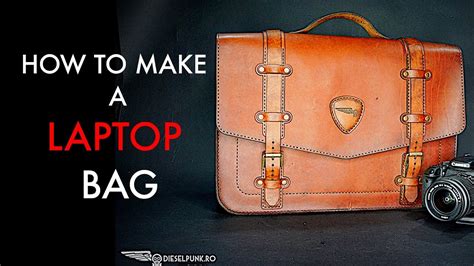 How to Make a Leather Laptop Bag Tutorial and Pattern Download YouTube