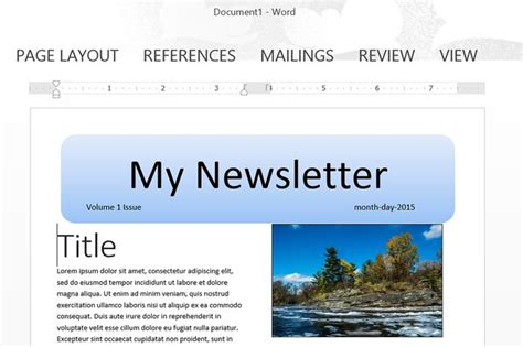 How to Make a Newsletter Template in Word Techwalla Newsletter