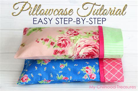 How to Make a PILLOWCASE Pillowcase Pattern 3 Sizes TREASURIE