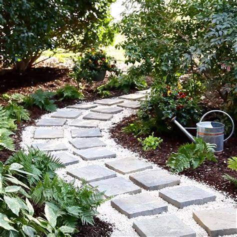 How to Make a Paver and Pebble Pathway - The Home Depot