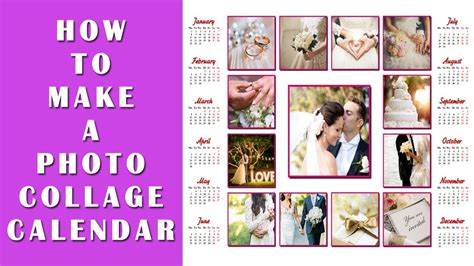 How to Make a Photo Collage Calendar 3 Awesome Calendar Types! YouTube
