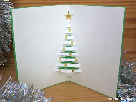 How to Make a PopUp Christmas Tree Card Muumade