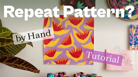 How to Make a Repeat Pattern by Hand / Create a Pattern Tile / Seamless
