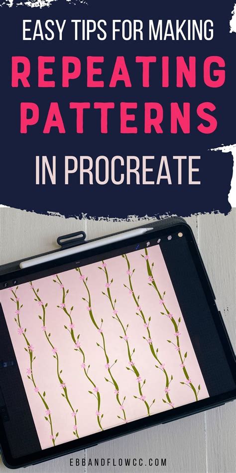 How to Make a Repeating Pattern in Procreate Ebb and Flow Creative Co