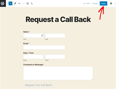 How to Make a Request a Call Back Form in WordPress