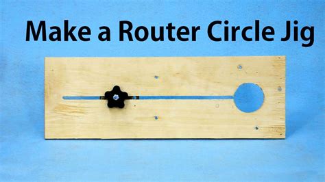 How to Make a Router Circle Jig a woodworkweb Diy router
