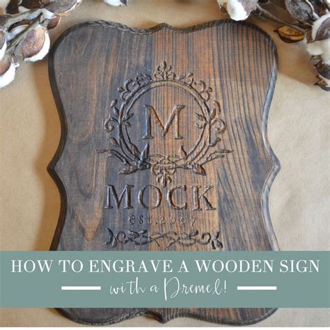 How to Make a Sign Engraving a Wood Monogram Sign with a Dremel