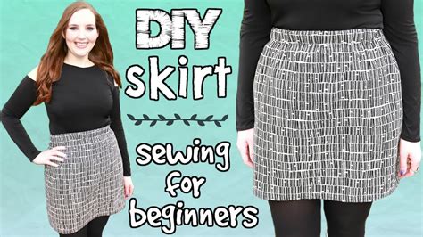 How to Make a Skirt for Beginners with Any Fabric! Easy Sewing