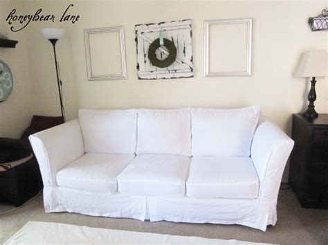 How to Make a Slipcover Part 2 Slipcover Reveal! Diy sofa cover