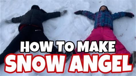 How to Make a Snow Angel YouTube