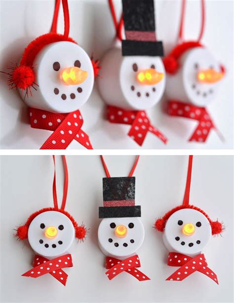 How to Make a Tea Light Snowman - Pinterest