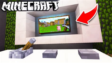 How to Make a WORKING TV in Minecraft! YouTube
