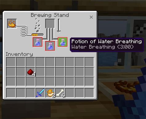 How to Make a Water Breathing Potion in Minecraft