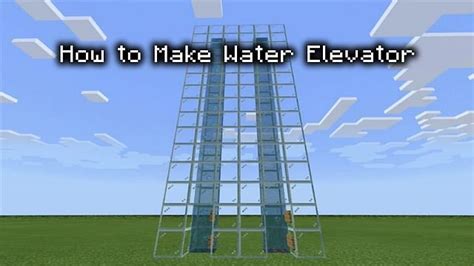 How to Make a Water Elevator in Minecraft Materials Crafting Guide How to Use FAQs