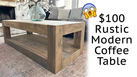 How to Make a Wood Coffee Table DIY YouTube