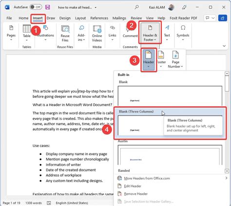 How to Make all Headers the Same in Microsoft Word