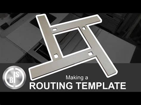 How to Make an Adjustable Routing Template YouTube