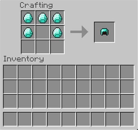 How to Make an Enchanted Diamond Helmet in Minecraft