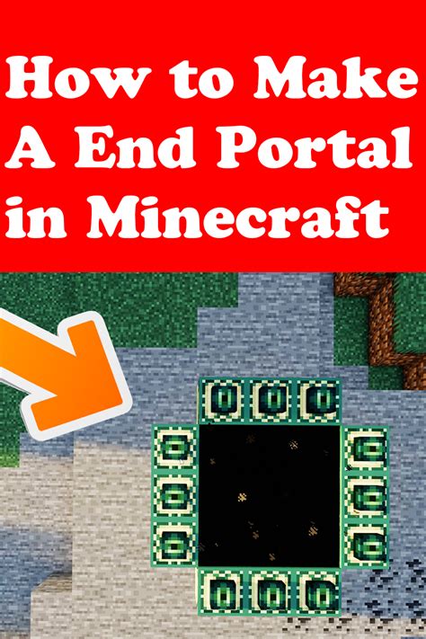 How to Make an End Portal in Minecraft Step by Step Guide