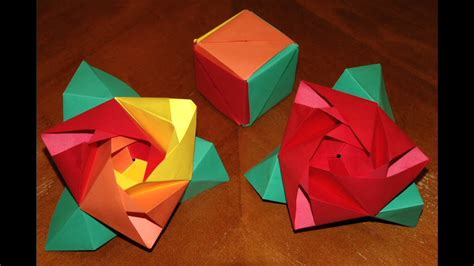 How to Make an Origami Magic Rose Cube - WonderHowTo