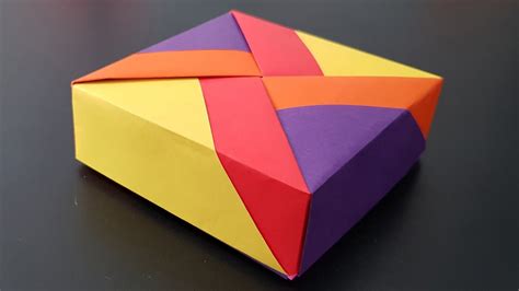 How to Make an Origami Paper Box Very Easy YouTube