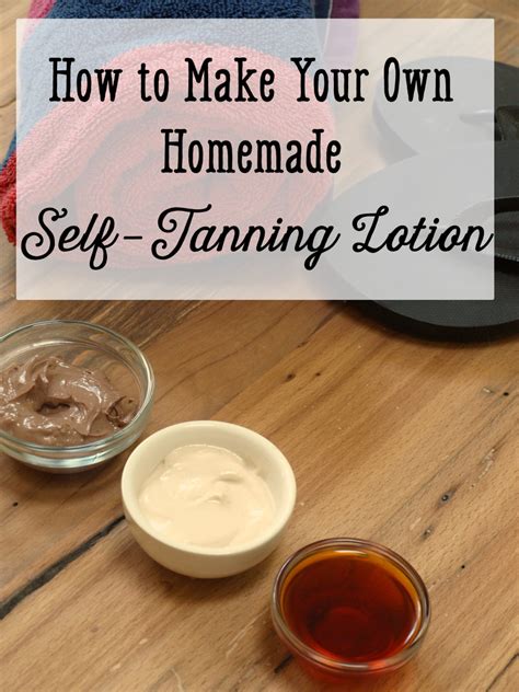 How to Make your Own Homemade Self-Tanning Lotion