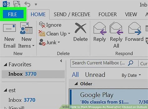 How to Mark Messages As Read when Clicked on Outlook 8 Steps