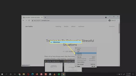 How to Minimize Your Screen in Windows 10