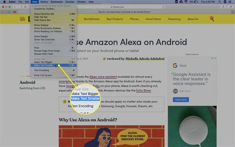 How to Modify Text Size in the Safari Browser on a Mac