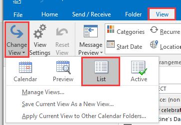 How to Move all Calendar items to another Calendar folder in Outlook