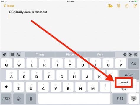 How to Move the Keyboard on iPad