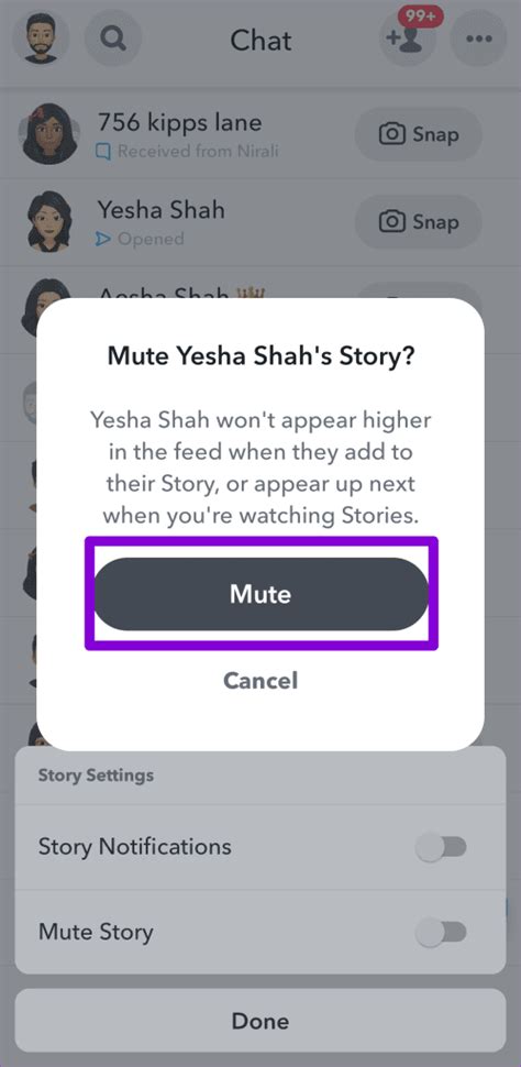 How to Mute a Story on Snapchat