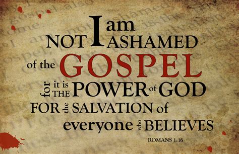 How to Not be Ashamed of the Gospel by Graceygee - Medium