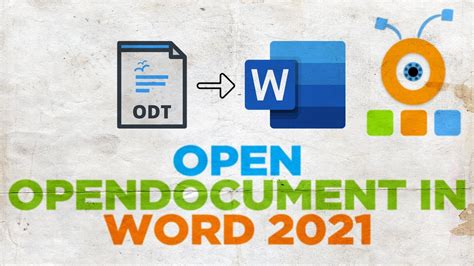 How to Open ODT file OpenDocument in Word 2024 - YouTube