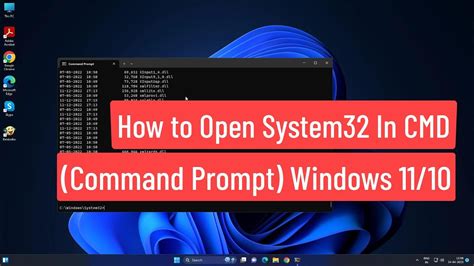 How to Open System32 in Command Prompt (CMD) Windows 10/8/7