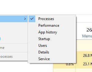 How to Open Task Manager to a Specific Tab Directly