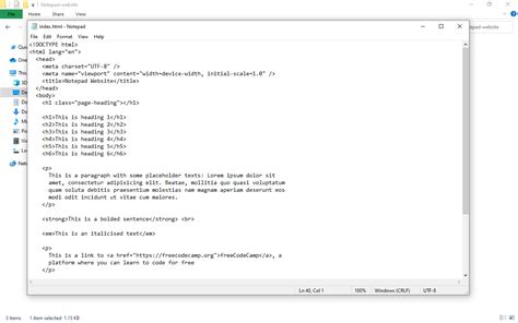 How to Open Web Page Code in Windows Notepad - FreeCodecamp
