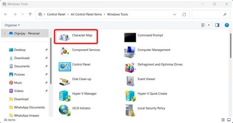 How to Open the Character Map in Windows 11