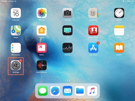 How to Open the iPad s Settings