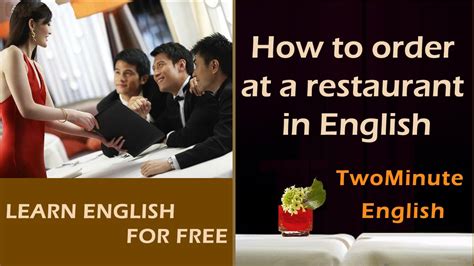 How to Order Food at a Restaurant in English - YouTube