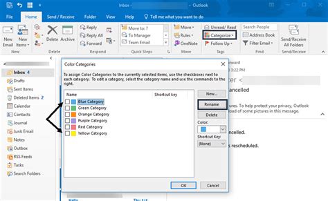 How to Organize Messages With Categories in Outlook