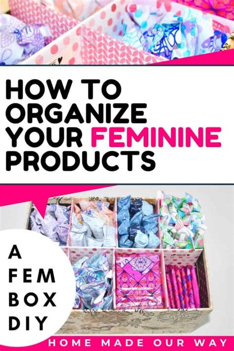 How to Organize Your Feminine Care Products [DIY …