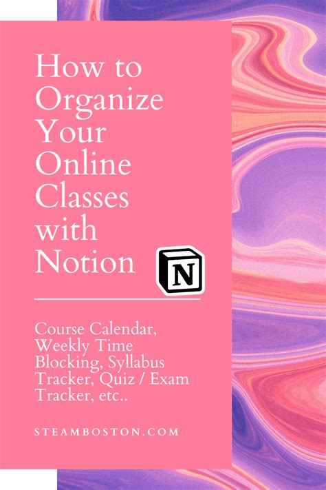 How to Organize Your Online Classes with Notion Free Student Template